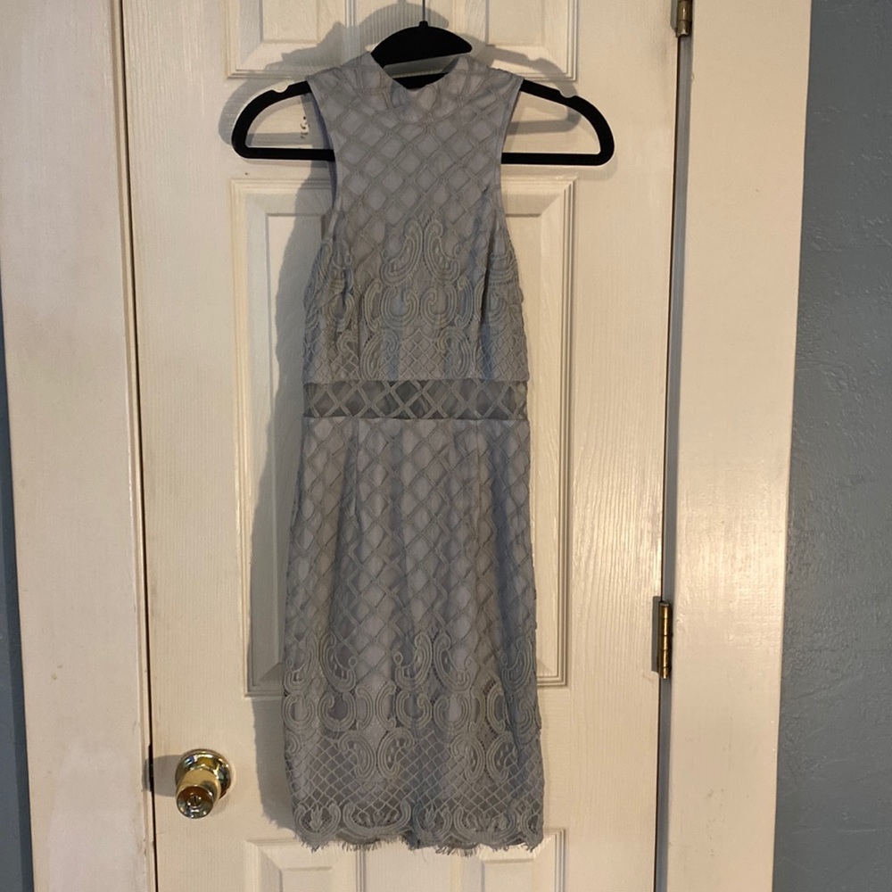 Gray cocktail dress